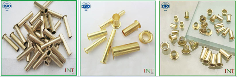 Tubular Rivets Solid Brass 9/16 pkg of 100 - Leathersmith Designs Inc.