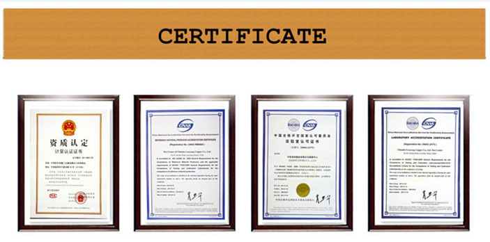 H80 Brass Strip Coil certificate